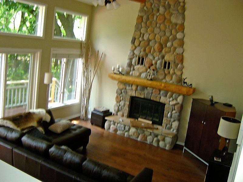 Beautiful Stone Fireplace