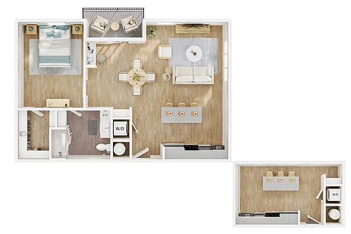 Floor plan A1E - White Buffalo