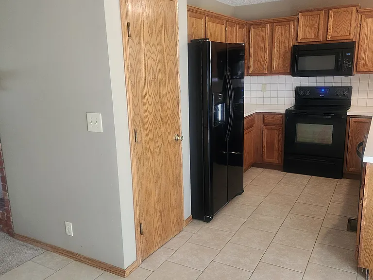view to kitchen from dining room