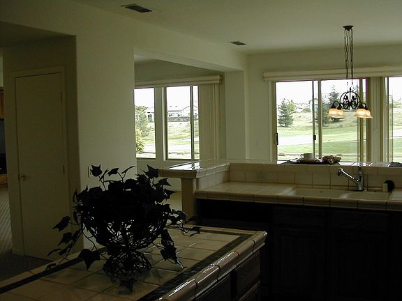 Even a view from the kitchen..