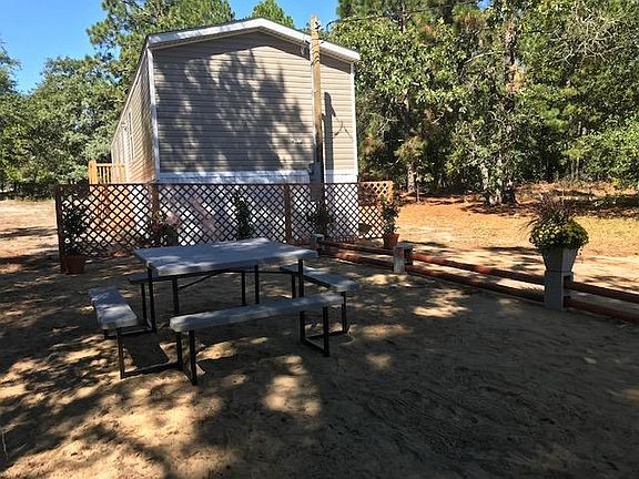 Outdoor seating and play area