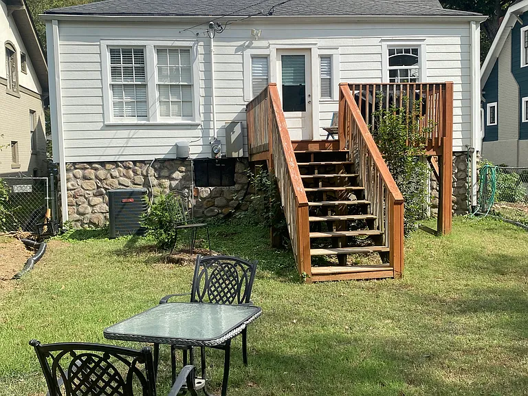 Back Deck and backyard
