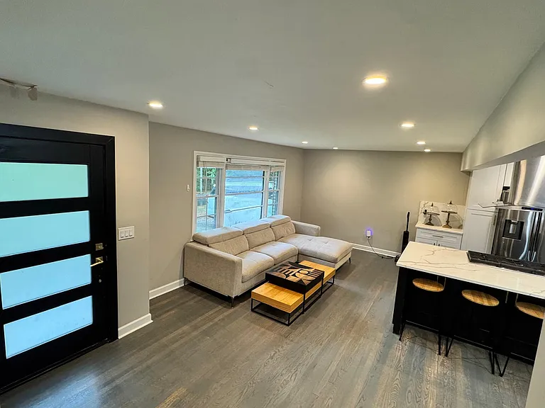 Front door opens into open concept great room