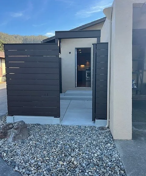 Exterior entry to patio