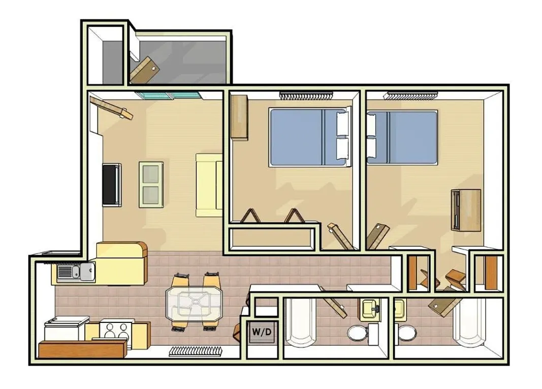 Floor plan 2X2
