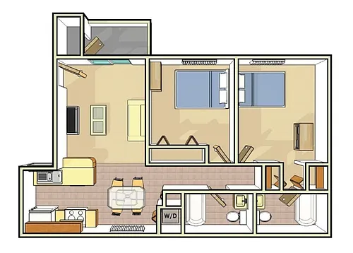 Floor plan 2X2