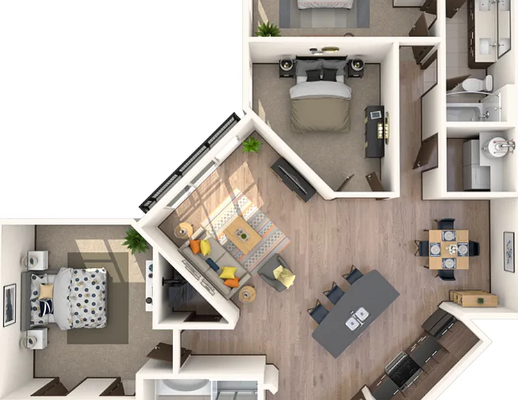 3 Bedroom | 2 Bath | 1530 SF 3 Bedroom | 2 Bath | 1530 SF