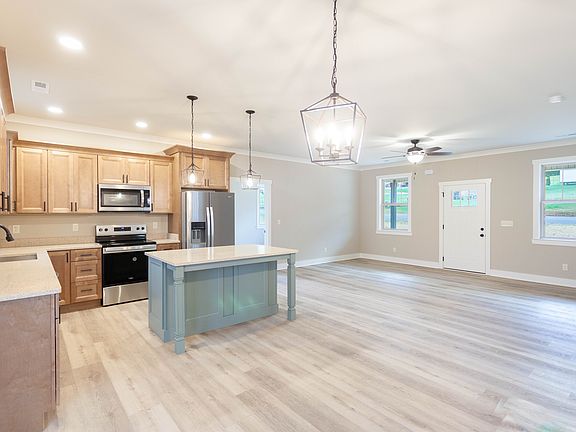 Open concept with split bedroom floor plan.