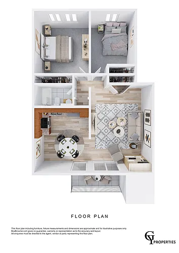 Floor plan 2B_1Ba_Classic