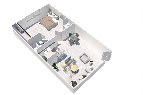 Floor plan One Bedroom