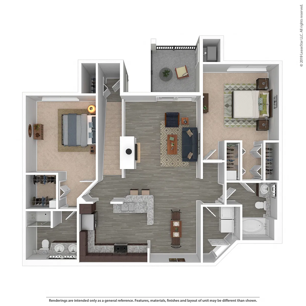 Floor plan B7 - Renovated