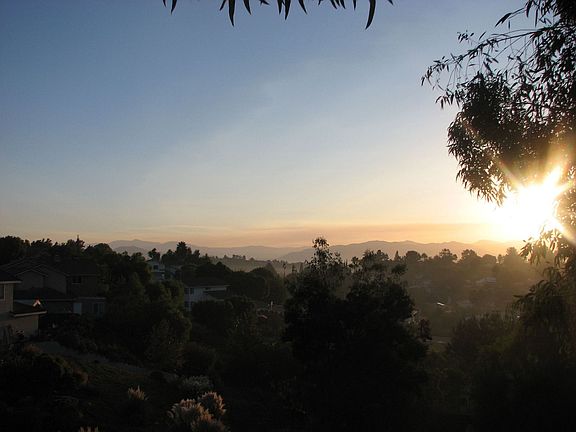 Sunrise view from gazebo