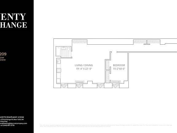 2nd image of 20 Exchange Pl APT 209