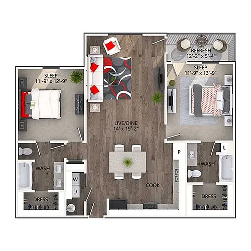 Floor plan Crosby