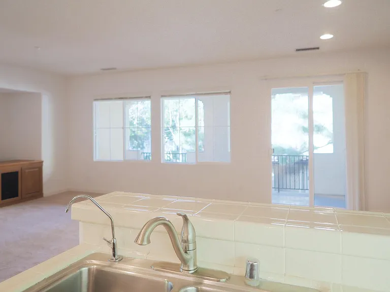 Looking out from the kitchen