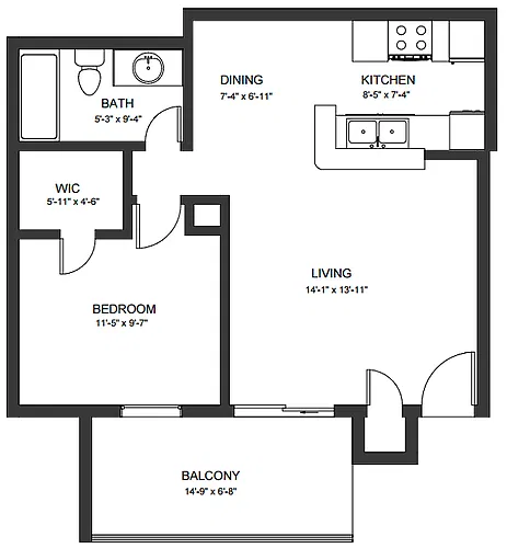 Floor plan A1RWD