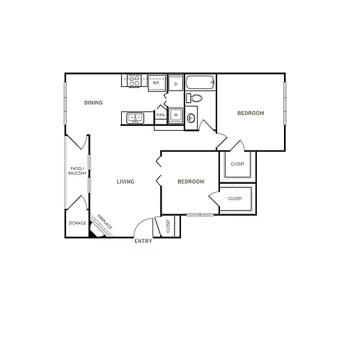 Floor plan B1 Renovated