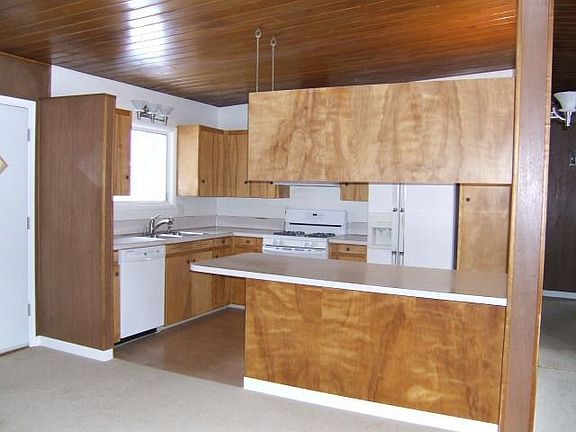 Kitchen with Birch Cabinets