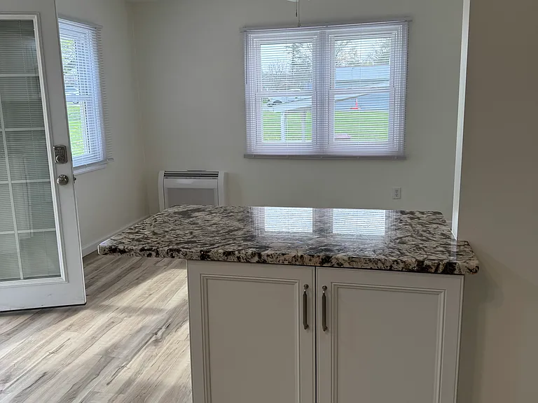 From kitchen looking in to living room