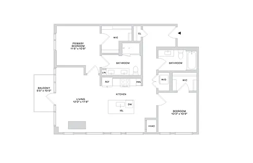 Floor plan C11 2X2