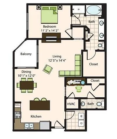 Floor plan A61