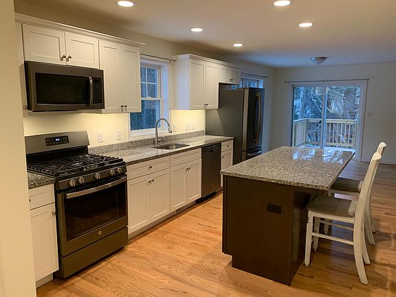 Kitchen view towards deck