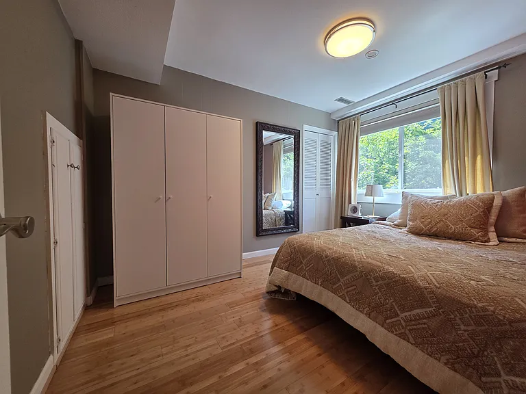 Light-filled bedroom.