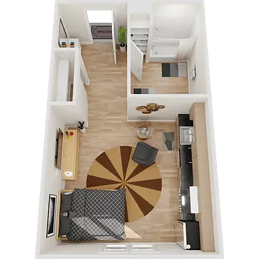 Floor plan Studio