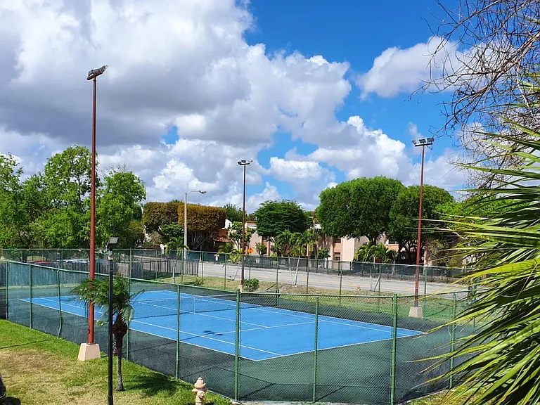 View of the tennis court