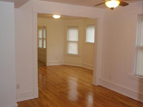 Looking into the dining room from the living room