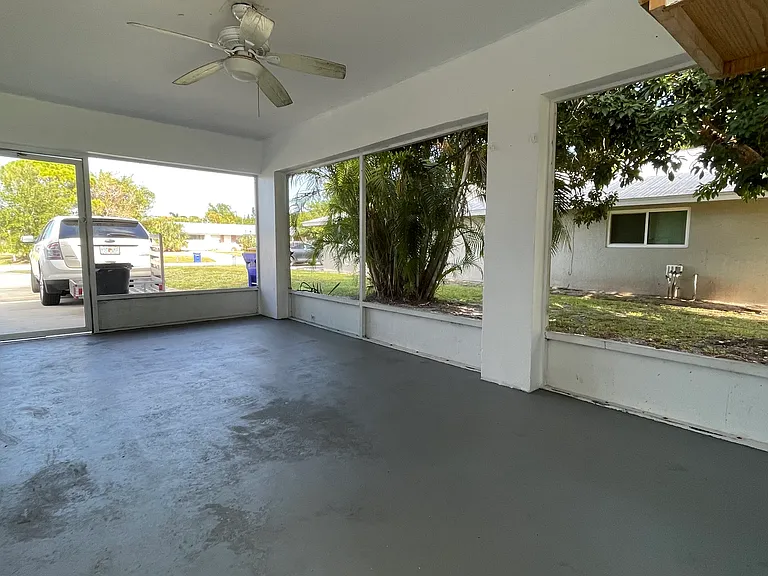 Carport looking front of unit