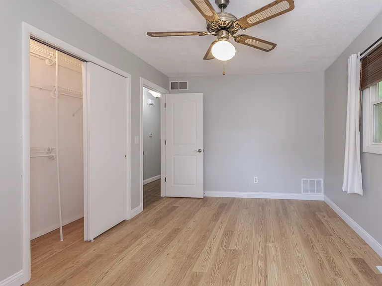 Bedroom 1 - all new flooring and paint. All bedrooms have great closet space.