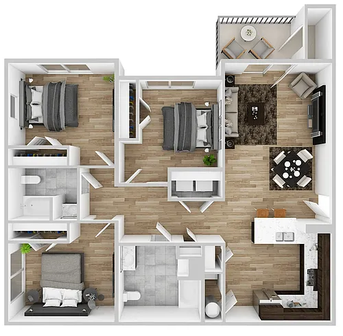 Floor plan 3 Bedroom