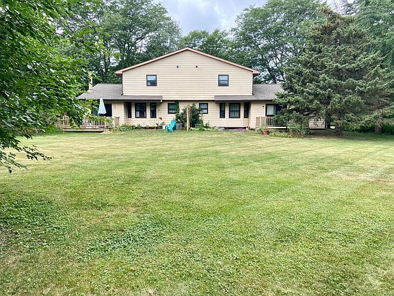 Spacious backyard with professional lawn care