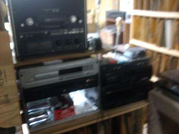 Recording studio in basement.