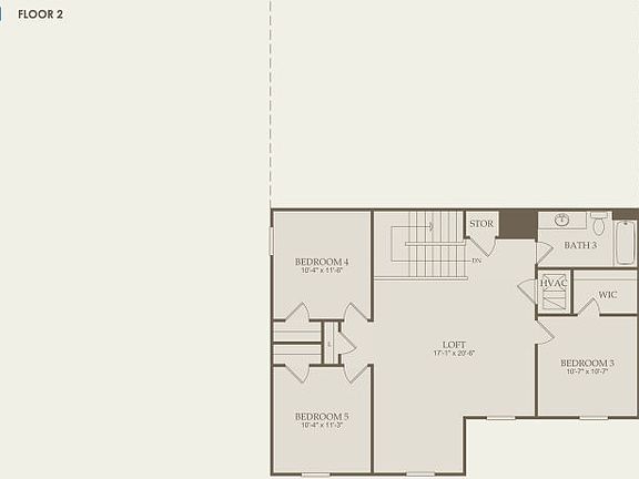 Starling Floor Plan, Quick Move-In Home, Floor 2