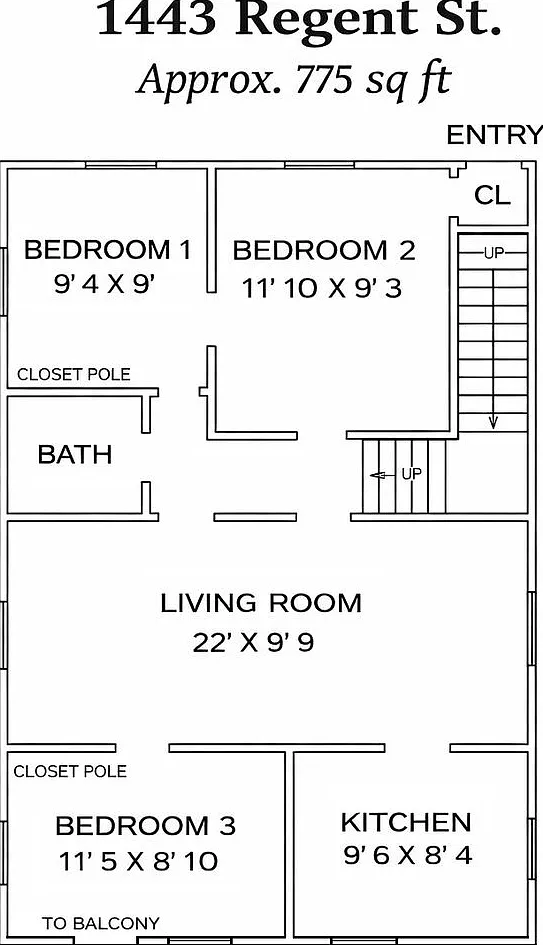 1443 Regent St (3 BR) — Photo 2
