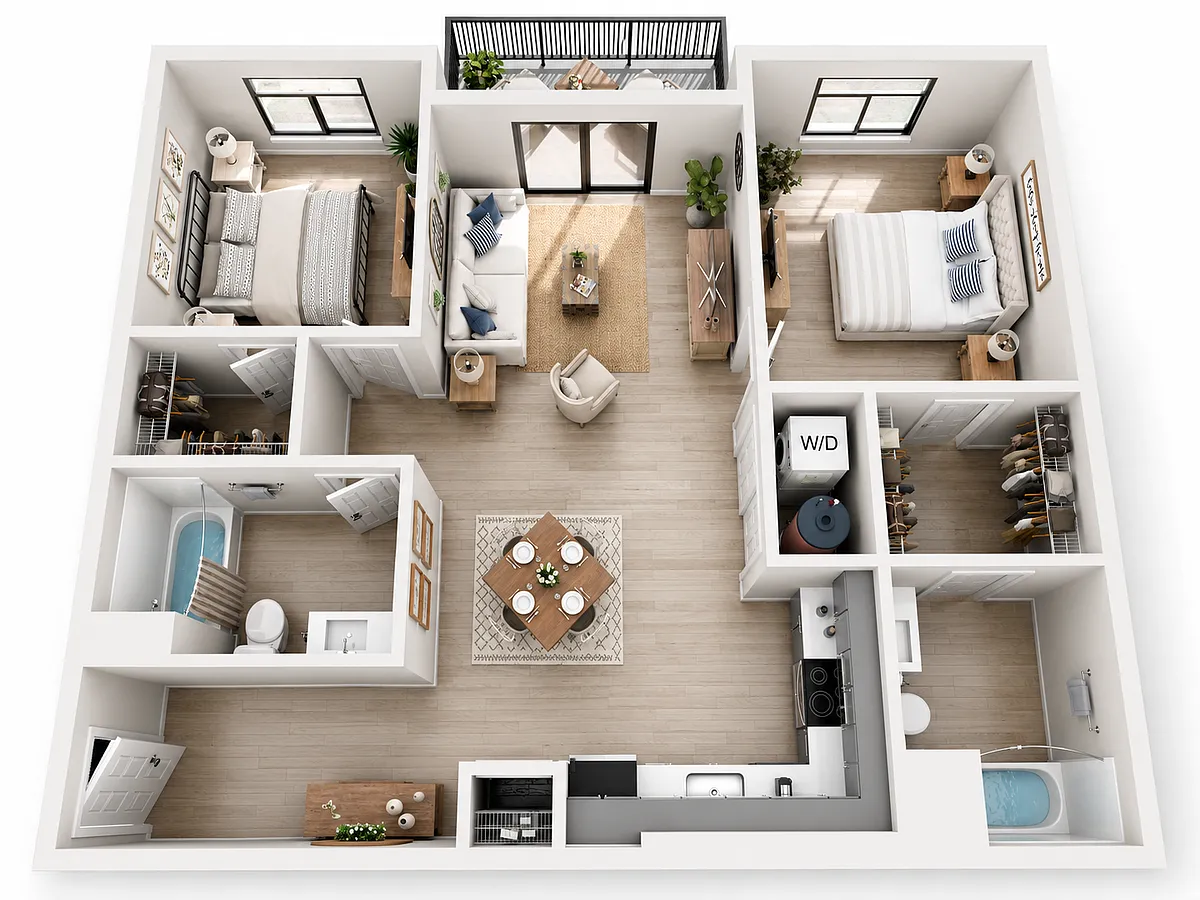 Floor plan 2 Bedroom