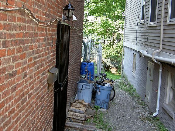 path to entrance on side of house