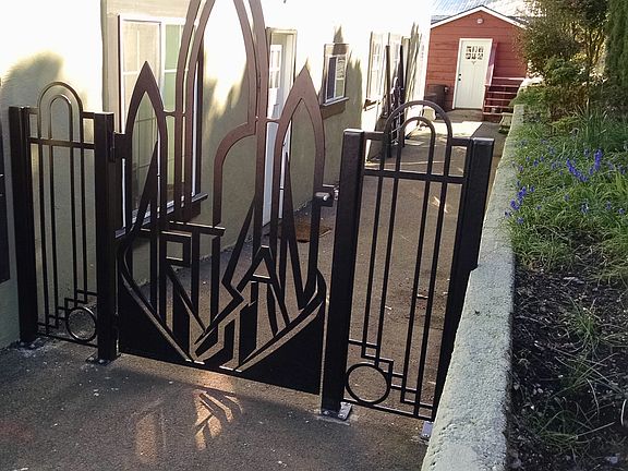 Custom Art Deco gate