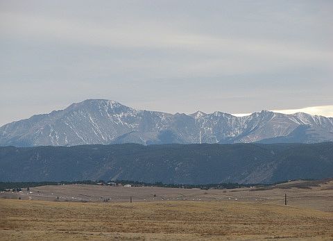 Pikes Peak view from home