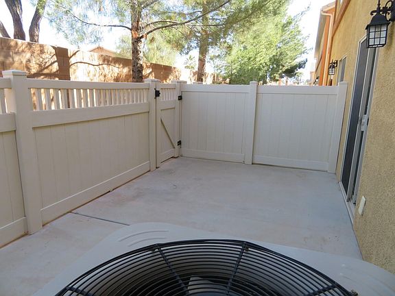 Fenced in back patio