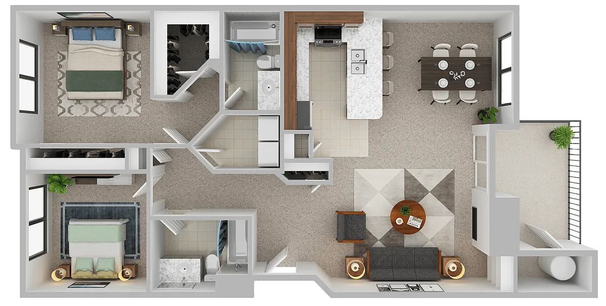 Floor plan Eclipse - 2x2