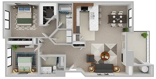 Floor plan Eclipse - 2x2