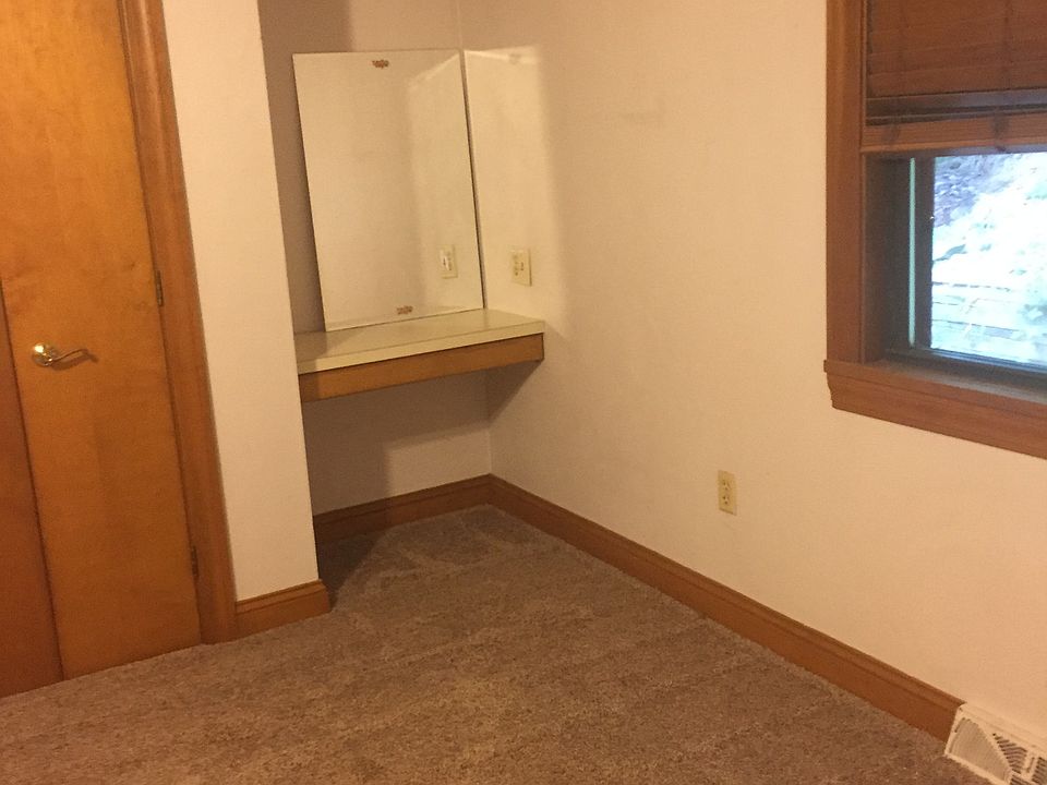 Built-in desk with LARGE closets in master bedroom