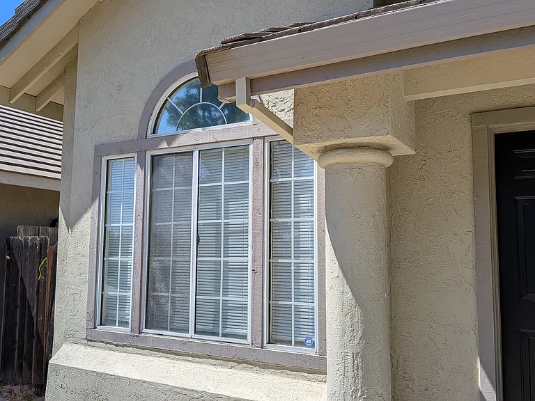 Front Entrance and Living room Window