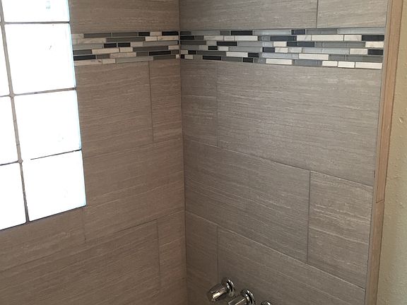 Modern shower detail