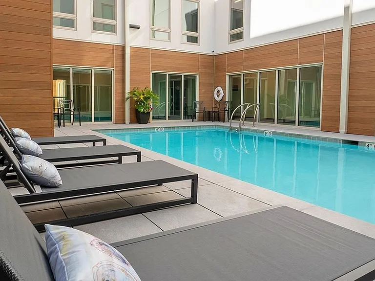 Heated saltwater pool