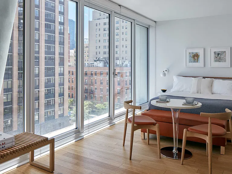 Studio with Floor-to-Ceiling Windows