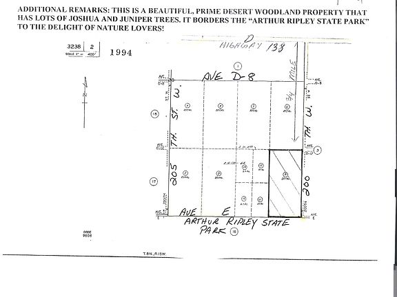3rd image of 205TH St. And Ave. E. Apn #3238002002